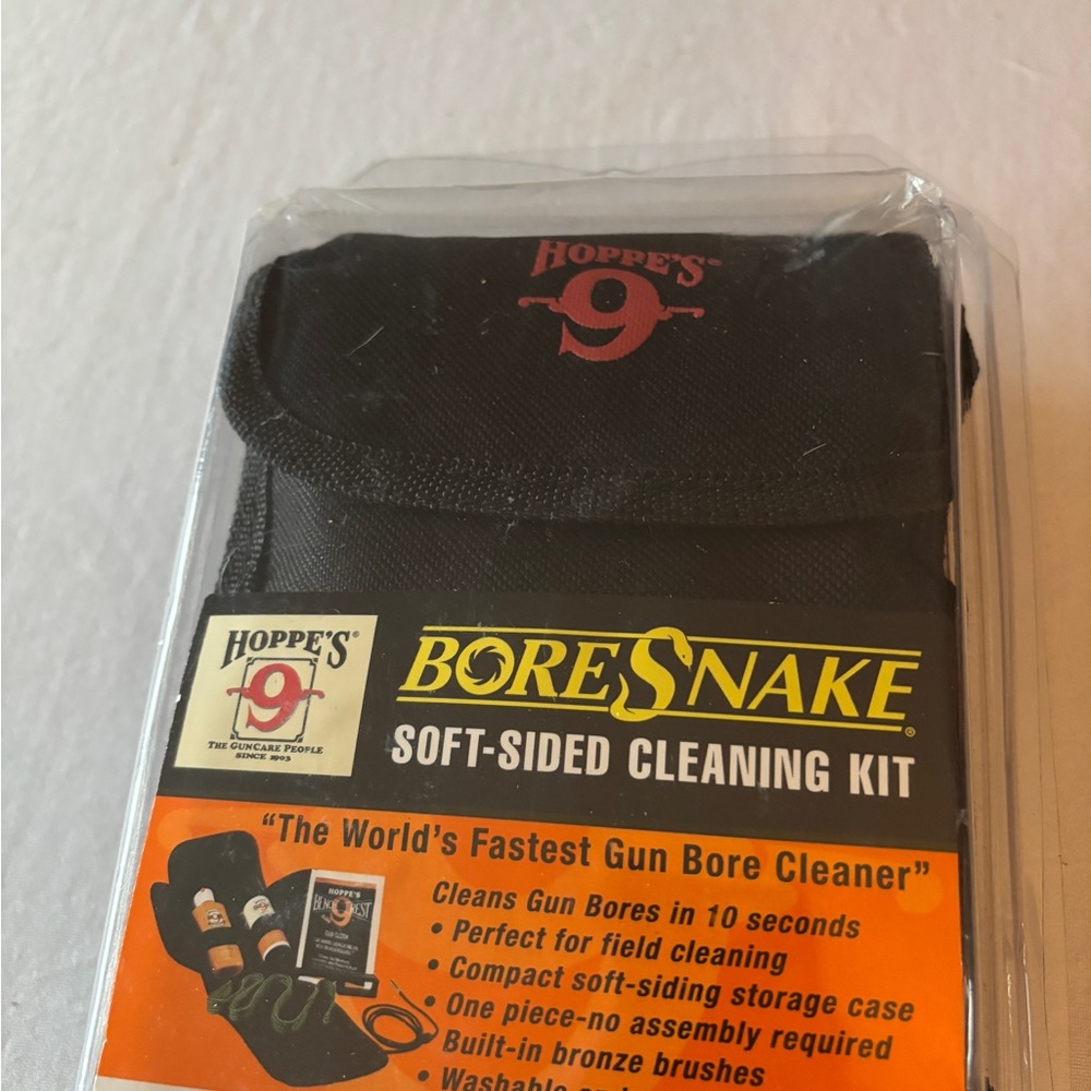 Hoppe’s  Black BoreSnake Soft-Sided Cleaning Kit NIB